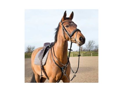 Poprsník HORZE Hunting černý PONY