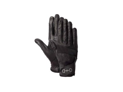 Dámské rukavice HORZE Leather černé (7)
