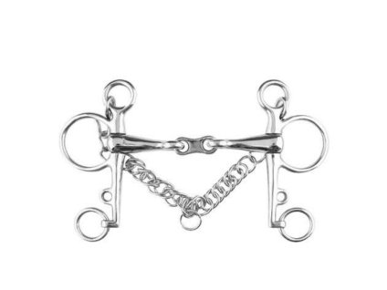 Udidlo pelham HORZE dvakrát lomené 14,5cm