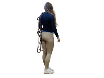 Dámské jezdecké legíny EQUITHEME Je Taime Acacia full grip taupe (M)