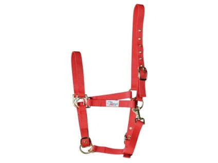 Ohlávka HARRY'S HORSE Adjustable červená PONY