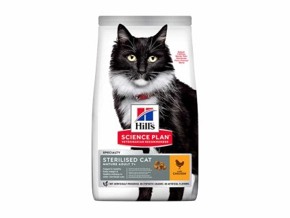 HILLS Feline Mature Adult 7+ Sterilised Chicken 3kg