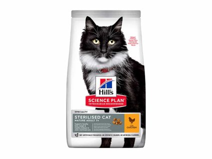 HILLS Feline Mature Adult 7+ Sterilised Chicken 10kg