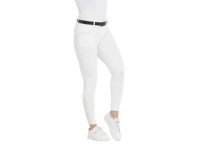 Dámské jezdecké rajtky EQUITHEME Originals Claudine full grip white (42)
