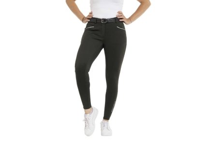Dámské jezdecké rajtky EQUITHEME Originals Claudine full grip dark green (42)