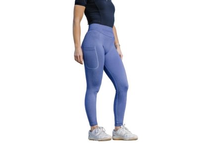 Dámské jezdecké legíny EQUITHEME Je Taime Acacia full grip violet (L)