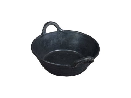 Gumový žlab HORZE Rubber Medium černý 10l