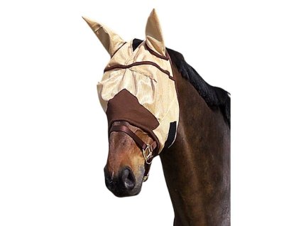 Maska proti hmyzu EQUITHEME Fly Protector caramel COB