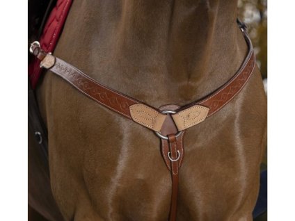 Westernový poprsník RANDOL'S  Two Tone chestnut/natural