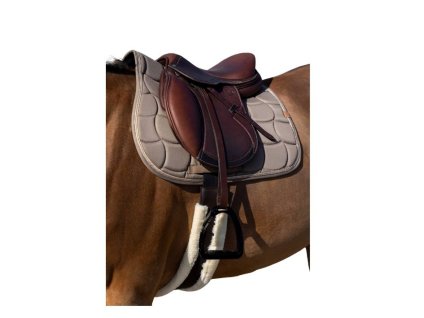 Všestranná podsedlová dečka EQUITHEME Shiny light brown VS