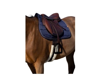 Všestranná podsedlová dečka EQUITHEME Shiny navy blue VS