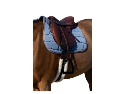 Všestranná podsedlová dečka EQUITHEME Shiny blue VS