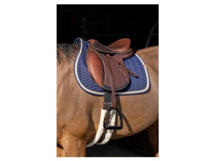 Všestranná podsedlová dečka EQUITHEME Softy navy blue VS