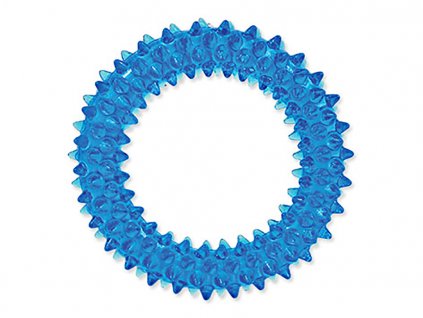 Hračka DOG FANTASY TPR guma - kruh ježatý modrý 7cm