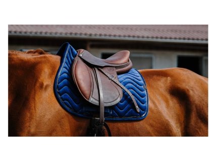Všestranná podsedlová dečka EQUITHEME Glossy tmavě modrá VS (DOPRODEJ)