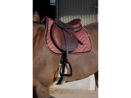 Všestranná podsedlová dečka EQUITHEME Glossy starorůžová VS (DOPRODEJ)