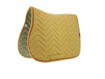Všestranná podsedlová dečka EQUITHEME Chevron hořčicová VS