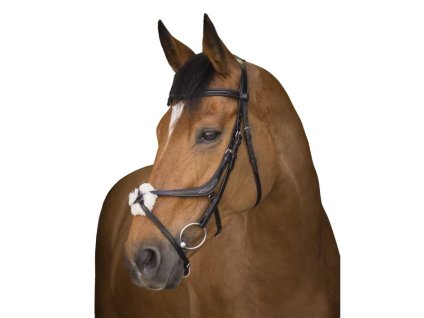 Uzdečka NORTON PRO Crossed s mexickým nánosníkem černá COB (DOPRODEJ)