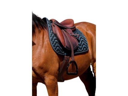 Všestranná podsedlová dečka EQUITHEME Brocart tmavě zelená VS