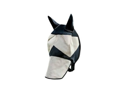 Maska proti hmyzu HORZE Long Nose světle hnědá/černá FULL