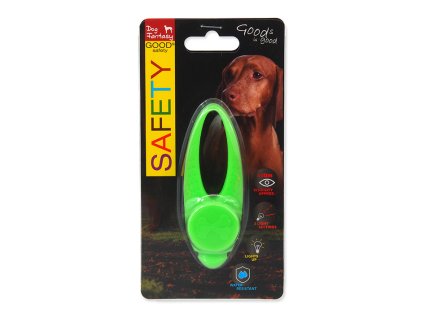 Svítící přívěšek DOG FANTASY LED silikonový zelený 8cm (DOPRODEJ)