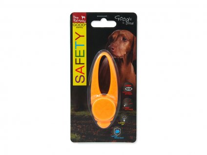 Svítící přívěšek DOG FANTASY LED silikonový oranžový 8cm