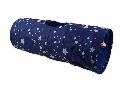 Tunel MAGIC CAT modrý s hvězdami 90x35cm