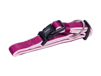 Obojek NOBBY Classic Preno neoprenový malinový (XS) 20-30cm