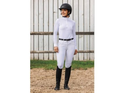 Dámské závodní tričko EQUITHEME Estoril bílé (XL)