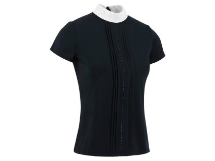 Dámské závodní tričko EQUITHEME Dorla tmavě modré (XL)