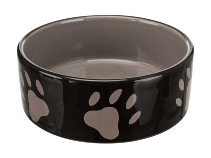 Miska keramická TRIXIE vzor tlapka 300ml (12cm) (MIX BAREV)
