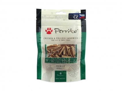 PERRITO Chicken and Pollock Sandwich for Cats and Small Dogs 100g