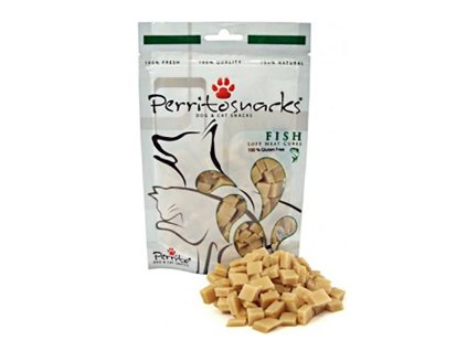 PERRITO Soft Fish Meat Cubes for Cats and Dogs 50g