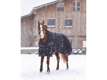 Lehká výběhová deka RIDING WORLD Oxford s fleecem black 145cm (DOPRODEJ)