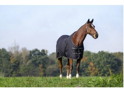Lehká stájová deka RIDING WORLD Shiny black 165cm