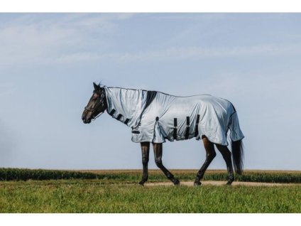 Deka proti hmyzu RIDING WORLD Belly Mesh šedá 155cm
