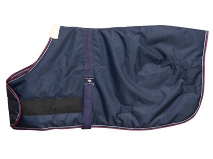 Výběhová deka EQUITHEME Tyrex 1200D 220g pro hříbata tmavě modrá/vínová 95cm