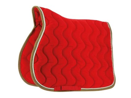Všestranná podsedlová dečka EQUITHEME Polyfun red/taupe VS