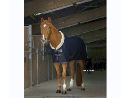 Deka proti hmyzu EQUITHEME Teddy Mesh tmavě modrá 125cm