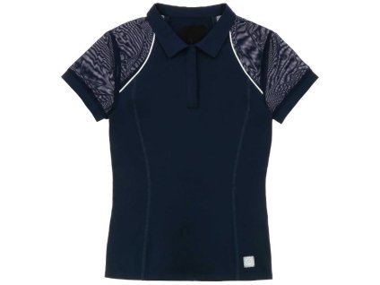 Dámské jezdecké tričko EQUITHEME Originals Agathe dark blue (L)