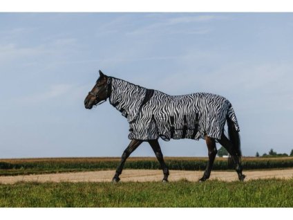 Deka proti hmyzu RIDING WORLD Belly Mesh zebra 120cm