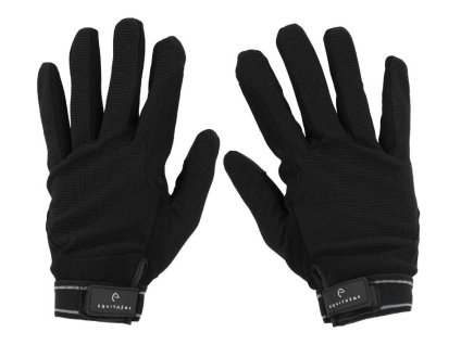 Dámské rukavice EQUITHEME Mesnil černé (XS)