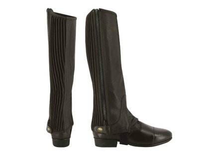 Dámské minichaps EQUITHEME Leather černé (XXL)