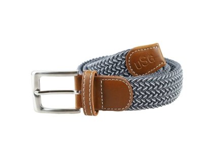 Pásek USG Breezy šedý/bílý 110cm (DOPRODEJ)
