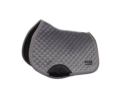 Všestranná podsedlová dečka ANKY Velvet Stones steel grey VS