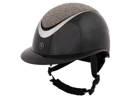 Bezpečnostní helma BR Theta Glamourous Glossy black/gunmetal (52-54)