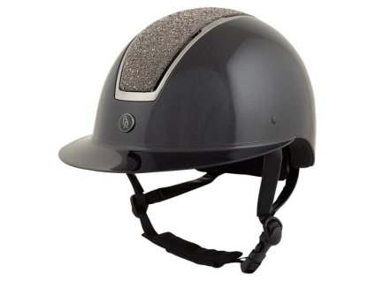 Bezpečnostní helma BR Omega Glamourous Glossy black/gunmetal (58-60)