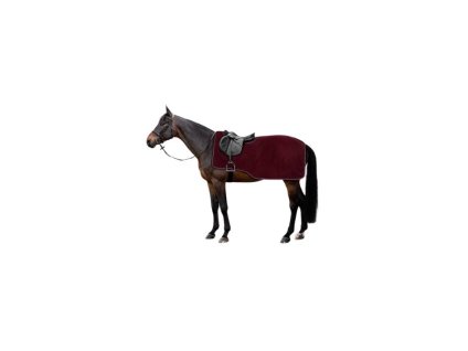 Bederní deka HORZE Kiel fleecová burgundy 145cm
