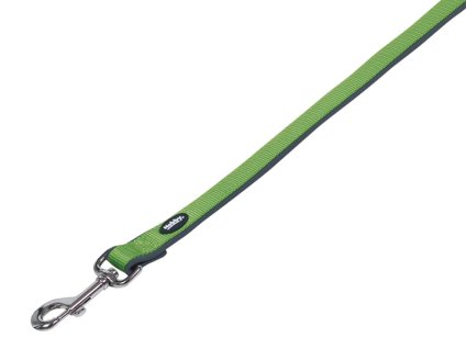 Vodítko NOBBY Classic Preno neoprenové zelené (L/XL) 120cm
