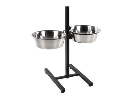 Stojan na misky FLAMINGO (L) (výška 60cm) + 2x miska (4l) 26cm (DOPRODEJ)